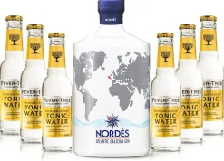 Nordes Atlantic Galician Gin aus Galizien 0,7l (40% Vol) + 6x Fever-Tree Premiu