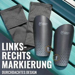 Northdeer Kinder & Herren Schienbeinschoner mit Stutzen inkl. optimierter
