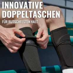 Northdeer Kinder & Herren Schienbeinschoner mit Stutzen - Optimierte