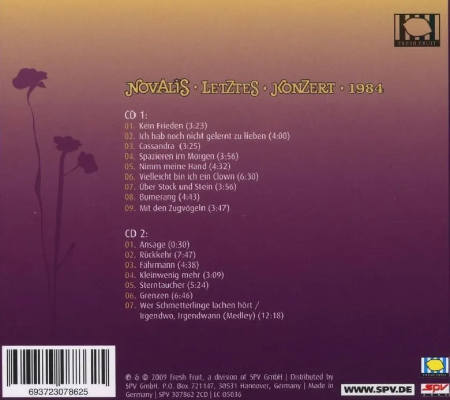 Novalis: Letztes Konzert 1984 - 375 Media - (CD / L)