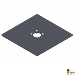 Novus Zubehör POS Standfuß-Platte 360x360 mm (795 + 1705 + 003), schwarz