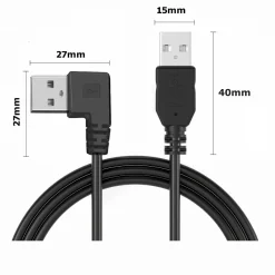 N39 USB 2.0 Kabel Adapter Datenkabel USB A auf A Stecker Verbindungskabel 50cm