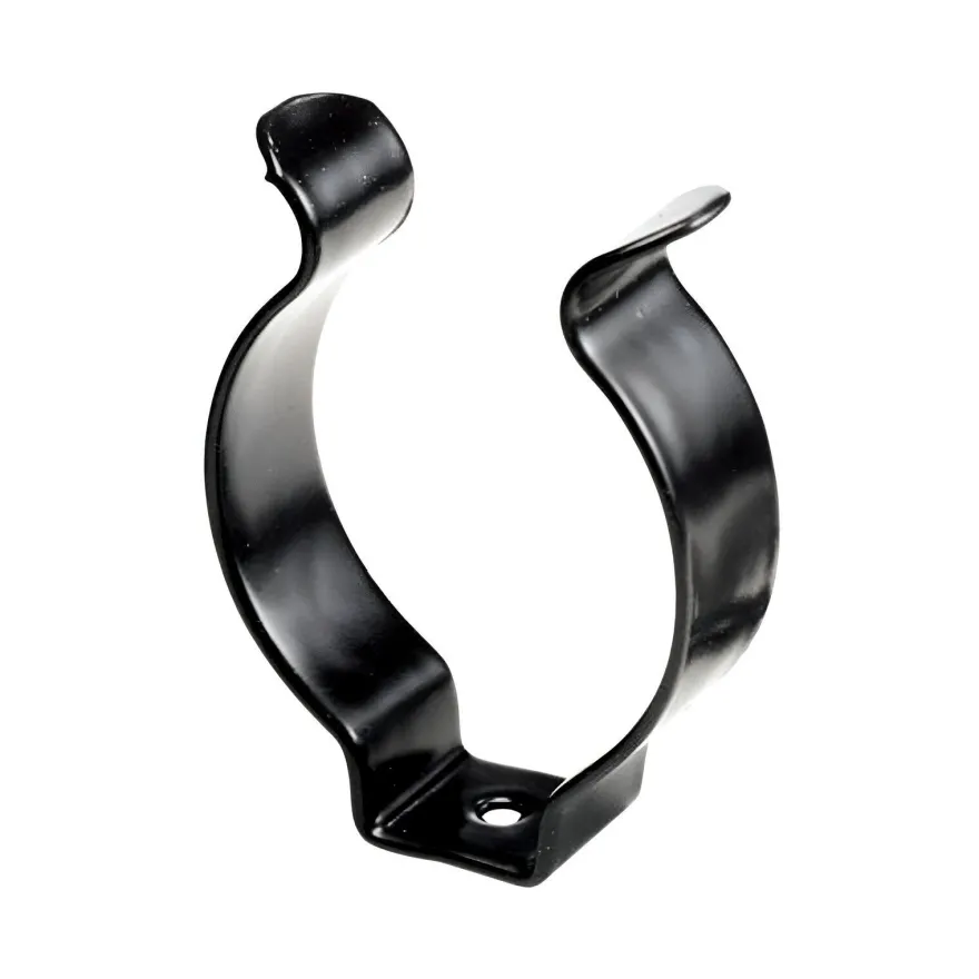 Offene Federstahlklammer Tool Clip, schwarz beschichtet