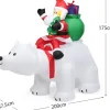 10% off Gutschein 1024 200cm Aufblasbarer Weihnachtsmann Eisbär mit LED
