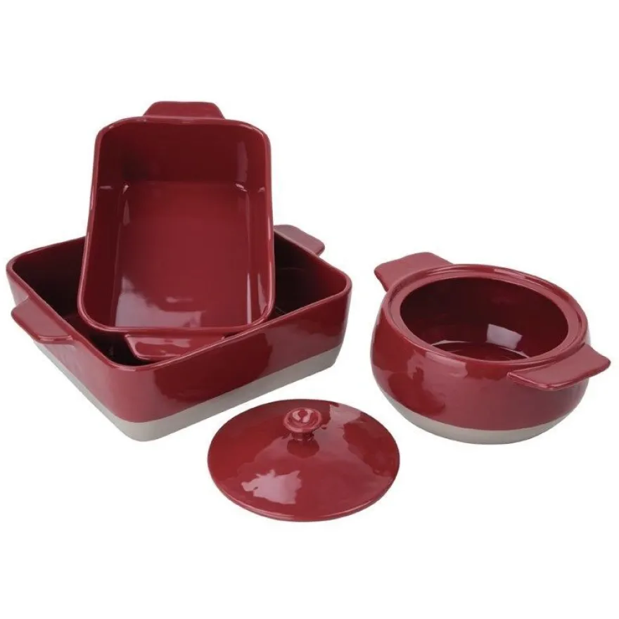 Olympia Bräter rot taupe 4,2L,1 Stück rechteckig