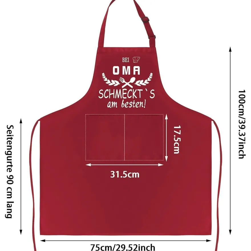 Oma Geschenk Schürze Lustig Damen Muttertag Weihnachten BBQ Kochschürze
