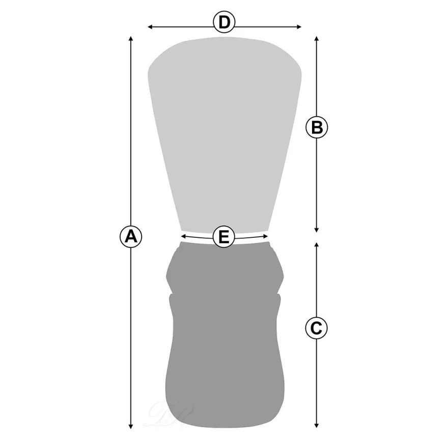 Omega Rasierpinsel reine Borste 81230 Chrom Griff inkl. Halter