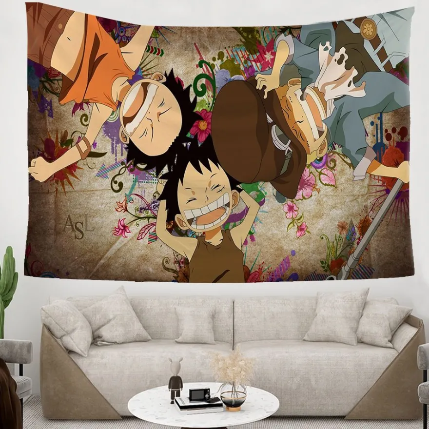 ONE PIECE Wandbehänge Nami Zoro Tapestry Hintergrund Tuch Schlafzimmer Wanddekoration