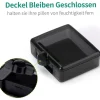 Opret 3 Stück Klein Tragbare Tablettenbox Tablettendose Vitamine Fischöl, chwarz