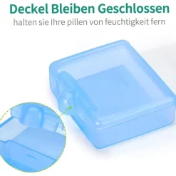 Opret 3 Stück Tablettenbox Pillendose für Vitamine Fischöl Unterwegs