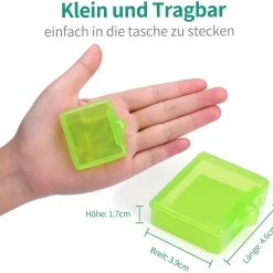 Opret 3 Stück Tablettenbox Pillendose für Vitamine Fischöl Unterwegs