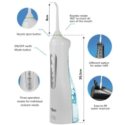Oral Irrigator Munddusche Reisemunddusche Mundhygiene Zahnpflege System 160ml