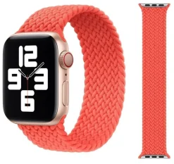 Original Apple Braided Solo Loop Armband 38/40/41mm Größe 9 Electric Orange