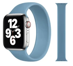 Original Apple Solo Loop Armband 42/44/45mm Größe 8 Northern Blue