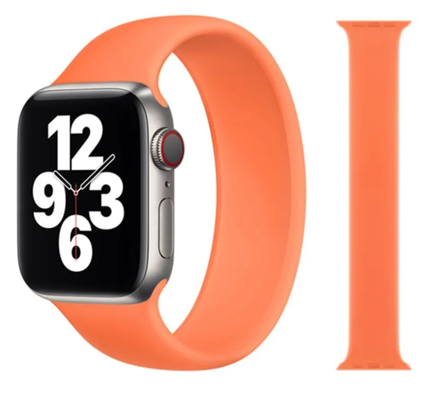 Original Apple Solo Loop Armband 38/40/41mm Größe 5 Kumquat