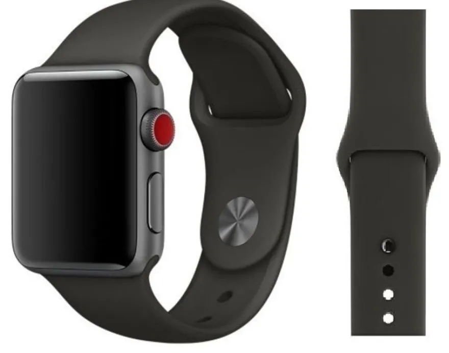 Original Apple Sport Armband S/M + M/L 38/40/41mm Dark Gray Space Black Titanium