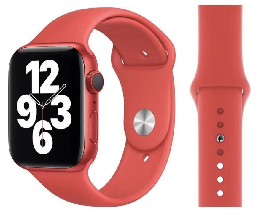 Original Apple Sport Armband S/M + M/L 42/44/45mm MYAV2ZM/A (Product) Red 4. Gen