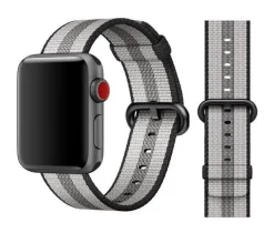 Original Apple Woven Nylon Armband 38/40/41mm MQVG2ZM/A Black Stripes