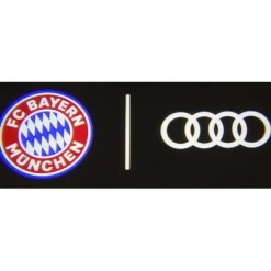 Original Audi Einstiegsleuchten FC Bayern München LED Projektor 4G0052133N