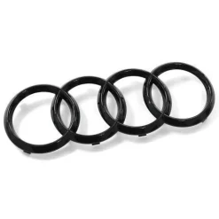Original Audi Ringe Zeichen Kühlergrill Black Edition Emblem Blackline schwarz