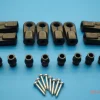 Original Lauterbacher Kugelpfannen-Set schwarz f. Gewinde M6/ M8 f. Carbonfighter