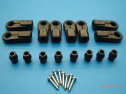 Original Lauterbacher Kugelpfannen-Set schwarz für Gewinde M6/ M8 für FG Modelle