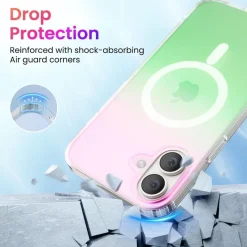 Ornarto Hue für iPhone 16 Case Magsafe stoßfeste Kratzfeste Handyhülle