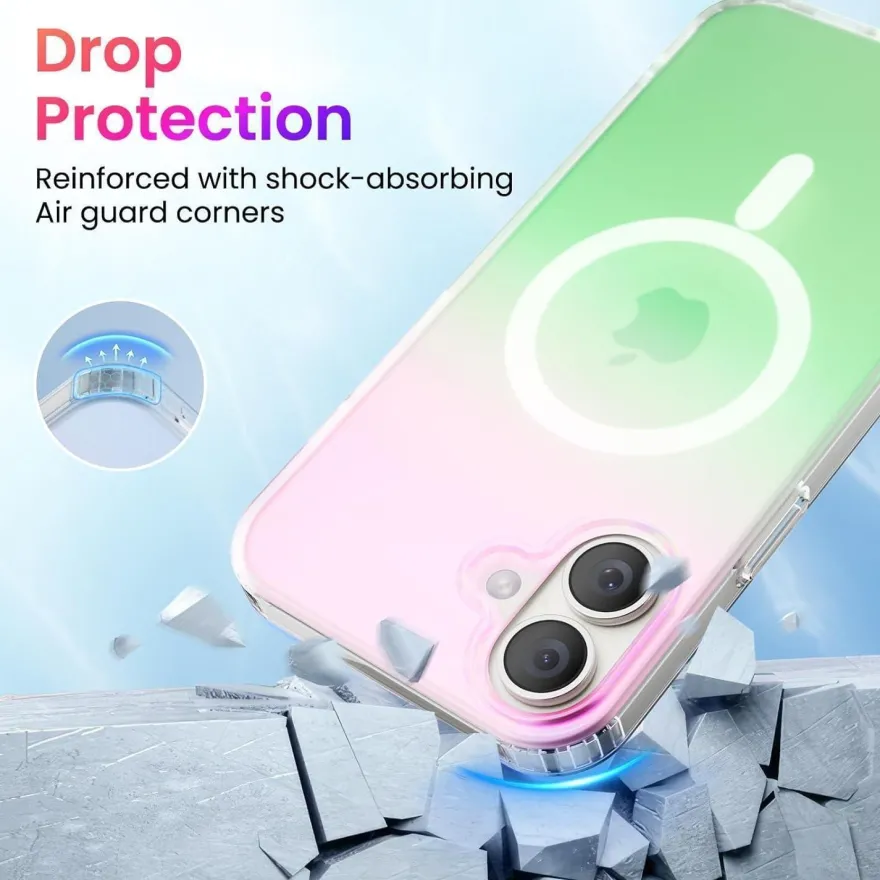 Ornarto Hue für iPhone 16 Case Magsafe stoßfeste Kratzfeste Handyhülle