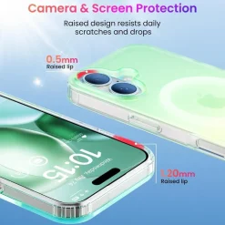 Ornarto Hue für iPhone 16 Case Magsafe stoßfeste Kratzfeste Handyhülle