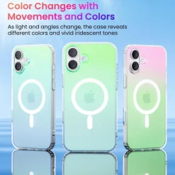 Ornarto Hue für iPhone 16 Case Magsafe stoßfeste Kratzfeste Handyhülle