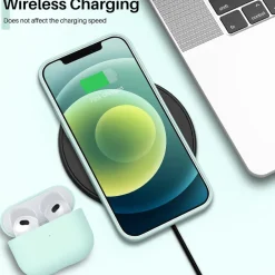 Ornarto iPhone 12 Mini 5,4 Case Ultra Dünn Flüssig Silikon Schutzhülle