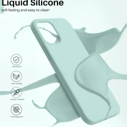 Ornarto iPhone 12 Mini 5,4 Case Ultra Dünn Flüssig Silikon Schutzhülle
