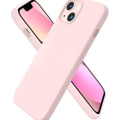 Ornarto iPhone 13 6,1 Silikon Case Hülle Ultra Dünn Schutz Flüssig Kaltes Grau