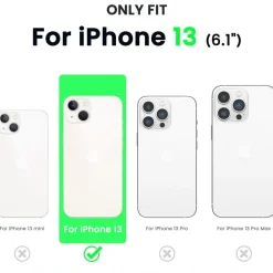 Ornarto iPhone 13 6,1 Silikon Case Hülle Ultra Dünn Schutz Flüssig Kaltes Grau