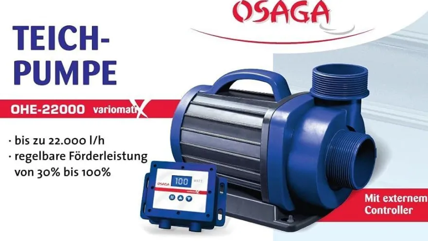 Osaga regelbare Teichpumpe OHE Variomatix 10-22-30000 Liter