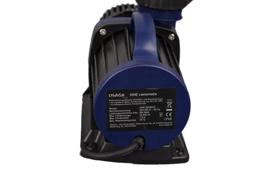 Osaga regelbare Teichpumpe OHE Variomatix 10-22-30000 Liter
