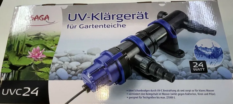 Osaga UVC 7,11,18, 24, 36, 55, 75 Watt Gerät Algenvernichter gegen grünes Wasser