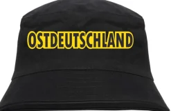 Ostdeutschland Blockschrift Farbig Fischerhut - bedruckt - Bucket Hat Anglerhut Hut