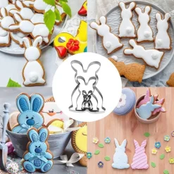 Oster Ausstecher Set, Plätzchen Ausstechformen Hase 5tlg. Keksform Edelstahl