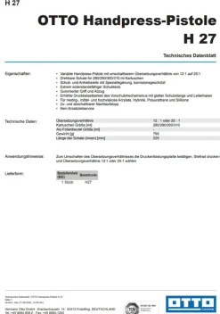 OTTO Kartuschenständer Silicon-Auspresspistole Kartuschenpresse Handpresspistole
