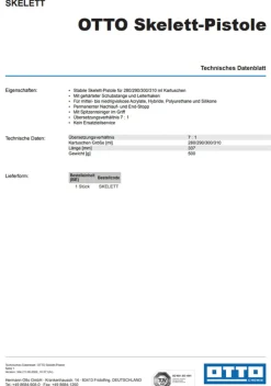 OTTO Kartuschenständer Silicon-Auspresspistole Kartuschenpresse Handpresspistole