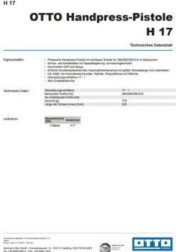 OTTO Kartuschenständer Silicon-Auspresspistole Kartuschenpresse Handpresspistole
