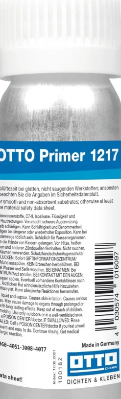 OTTO Primer 1217 100 ml Der Silikon-Kunststoff-Primer Grundierung Für Ottoseal