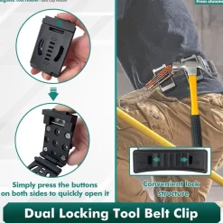 otuiaim Magnetische Werkzeughalterung Gürtelclip mit verriegelbarem Verschluss