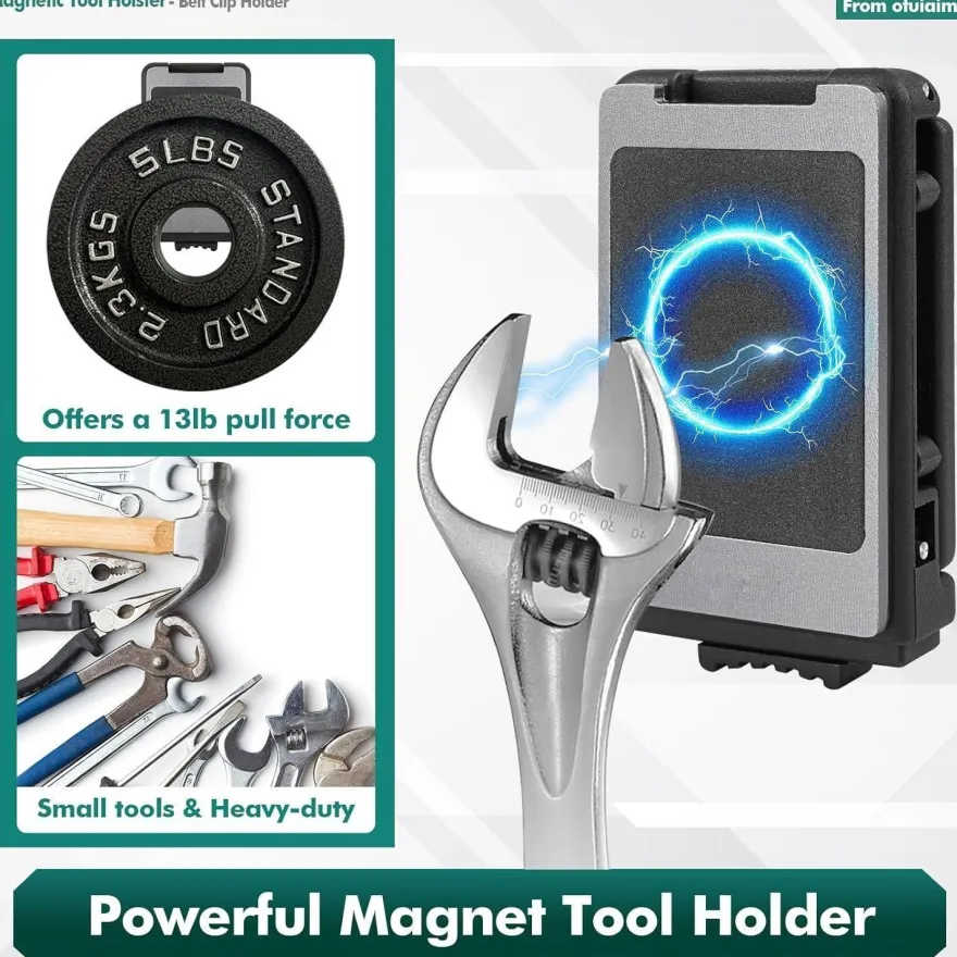 otuiaim Magnetische Werkzeughalterung Gürtelclip mit verriegelbarem Verschluss