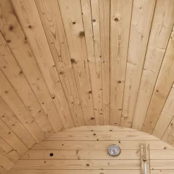 Outdoor Holz Fasssauna Saunafass 4 Größen Komplett SET mit Sauna Ofen + LED + Zubehör