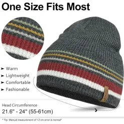 Outdoor Shaping Beanie Strickmütze für Damen und Herren - Warme Wintermütze mit