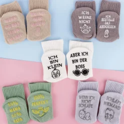 5 Paar Jeasona Baumwolle Baby Anti-Rutsch-Socken 0-12 Monate Mädchen Jungen