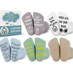 5 Paar Jeasona Baumwolle Baby Anti-Rutsch-Socken 0-12 Monate Mädchen Jungen