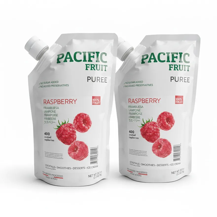 Pacific Fruit Püree Himbeere 2x 1kg ohne Zuckerzusätze & zu 100% aus echten Früchten